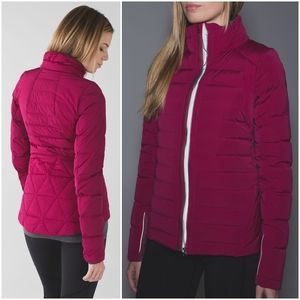Rare Lululemon Fluffed Up Jacket Berry Rumble